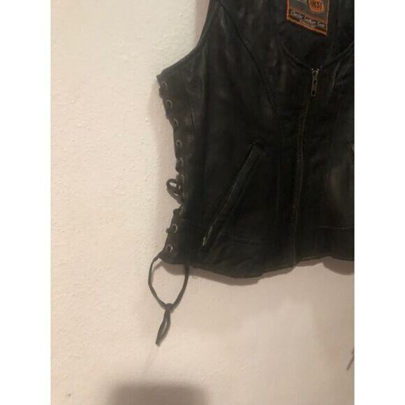 Leather bike vest women's‎ sizes m - Picture 6 of 13